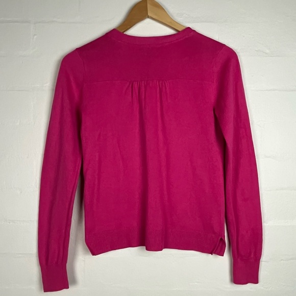 Gap Kids sz XXL (14-16) girls Cardigan Pink Longsleeve barbiecore cotton blend - Picture 6 of 11